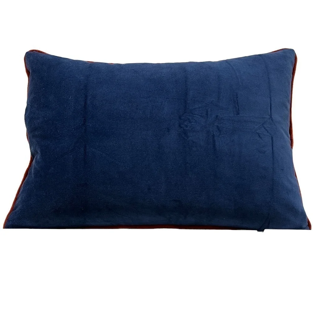 IKEA AROMATISK Cushion cover, blue/yellow, 16x23 